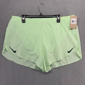 Nike Shorts Men's 2XL Green Running Athletic Lined Aeroswift Dri Fit ADV NEW
